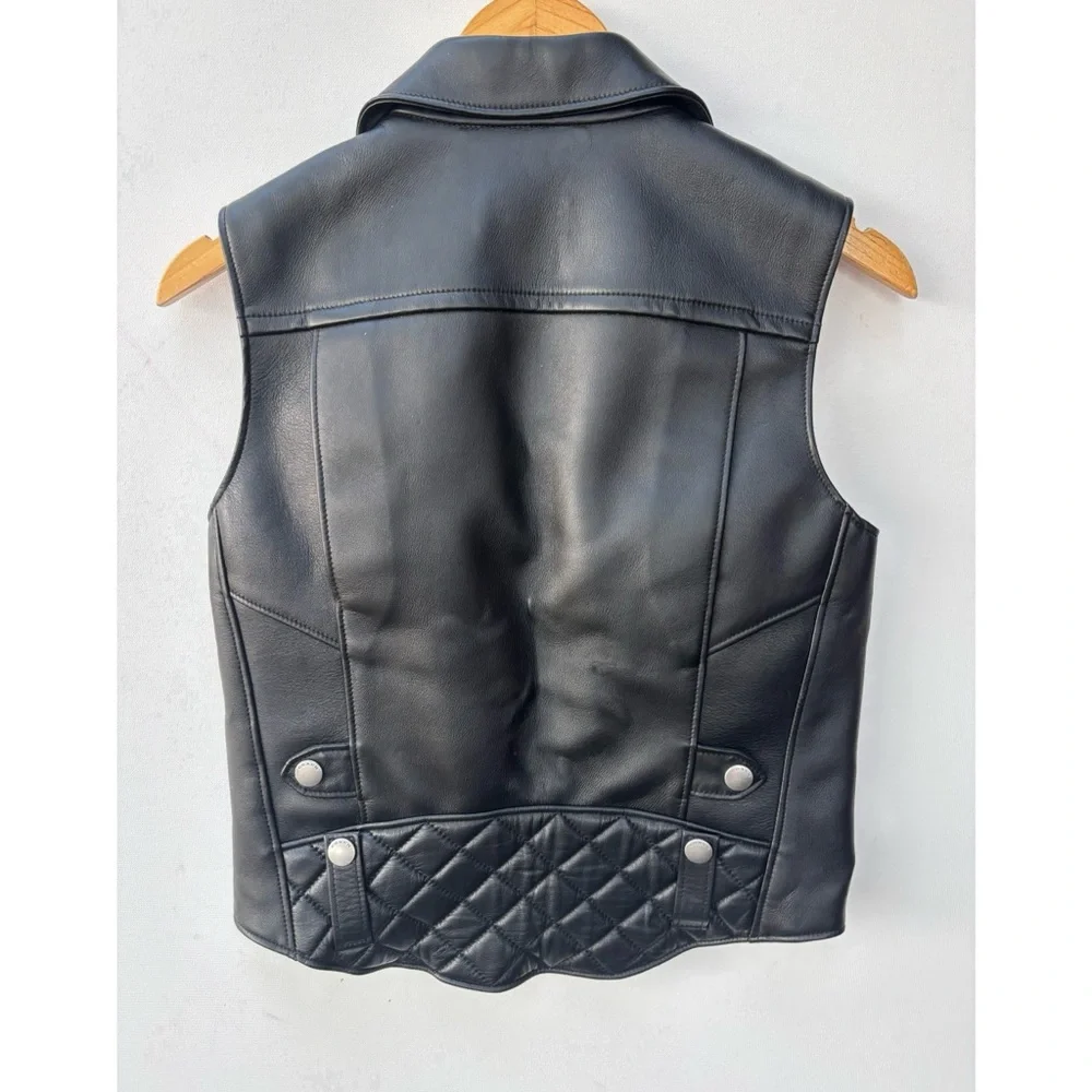 Coach 1941 Leather Biker Vest